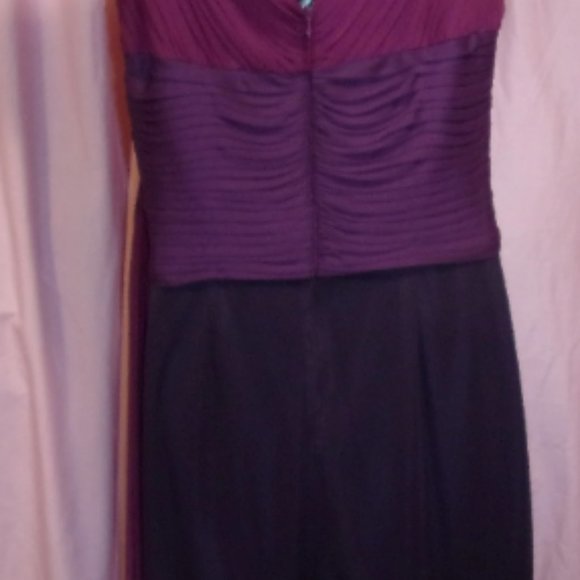 Alex Evening Prom Dress Grape Purple Ombre Colors NWOT Size 8 - Picture 5 of 5